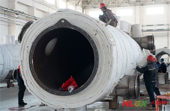 竹屑連續(xù)式炭化爐保溫